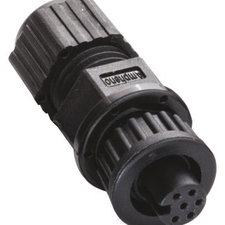 Connettore circolare Amphenol Industrial, femmina, serie Ceres, Miniatura, 6 poli, Montaggio a pannello