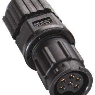 Connettore circolare Amphenol Industrial, femmina, serie Ceres, Standard, 6 poli, Montaggio a pannello