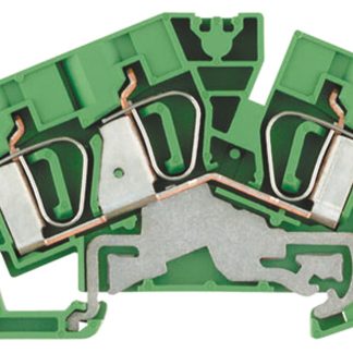 Terminale PE Weidmuller, Verde, Giallo, livello Singolo