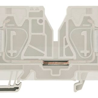 Morsettiera per guida DIN Weidmuller, Beige scuro, livello Singolo, 76A