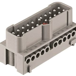 Inserto connettore HARTING, Maschio, serie Han-Eco, 16A, 20 vie