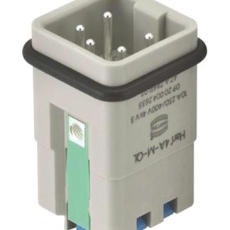 Inserto a bloccaggio rapido HARTING, Maschio, serie Han A, 10A, 4 vie