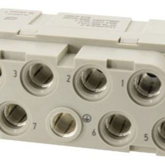 Inserto connettore HARTING, Femmina, serie Han-Com, 100A, 8 vie