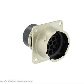 Connettore circolare MIL Souriau Sunbank by Eaton, Ad angolo diritto, 19 poli, Maschio, Montaggio su flangia