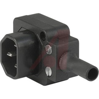 Connettore IEC C14 Schurter Maschio, 10A, 250 V, fusibili, Montaggio su cavo