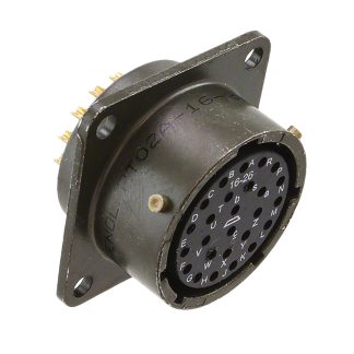 Connettore circolare MIL Femmina Amphenol Socapex, Ad angolo diritto, 26 poli, Femmina, Montaggio a pannello