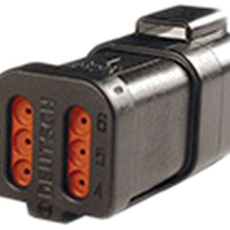 Assemblaggio di connettori Deutsch, serie DT, Femmina DT04, 6 contatti , per Connettori automobilistici