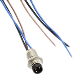 Connettore circolare TE Connectivity, femmina, M8, 3 poli, Montaggio a pannello