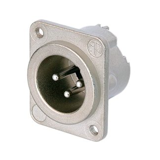 Connettore XLR Neutrik Maschio a 3 poli, Montaggio a telaio