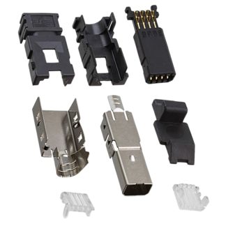 Connettore mini I/O TE Connectivity, Maschio, 8 vie, Montaggio su cavo