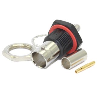 Connettore coassiale Ad angolo retto COAX Connectors, Femmina, 75Ω, Montaggio a pannello