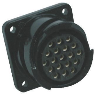 Connettore circolare MIL Femmina Glenair, Ad angolo diritto, 2 poli, Maschio, Montaggio a pannello