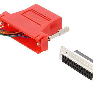 Adattatore D-sub MH Connectors, da Maschio D-Sub a 25 vie, a Femmina RJ45