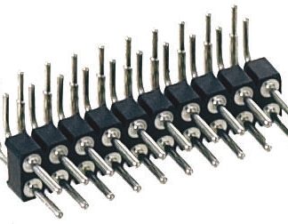 Connettore maschio Preci-Dip, 20 vie, 2 file, passo 2.54mm