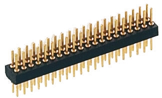 Connettore maschio Preci-Dip, 24 vie, 2 file, passo 1.27mm