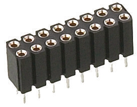 Presa PCB Preci-Dip, 10 vie, 2 file, passo 2.54mm, Montaggio PCB