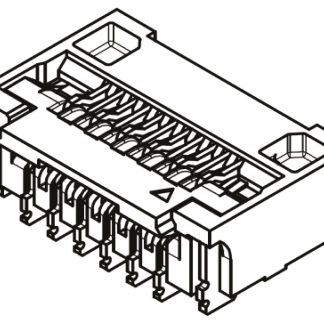 Connettore FPC Molex, 25 via/e , 1 fila/e , passo 0.25mm, Femmina, Contatto inferiore, Montaggio superficiale