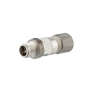Connettori circolari industriali Metz-Connect, maschio, serie 30044488, M12, 8 poli, montaggio a vite