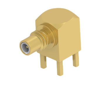 Connettore coassiale Ad angolo retto TE Connectivity, Femmina, Montaggio PCB