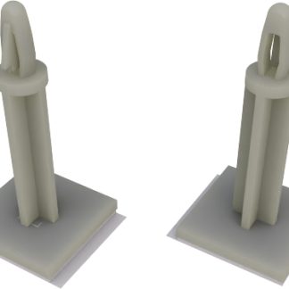 Supporto per circuito stampato in Nylon 66 RS PRO, H. 12.7mm, Ø foro PCB 4mm