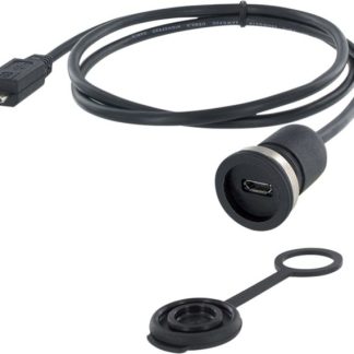 Connettore USB Micro USB 2.0 2.0 Encitech Connectors Femmina, Montaggio a pannello