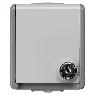 Presa elettrica, Siemens 5UB4714, 16A, 1 modulo, IP44, presa Tipo F - Schuko tedesco in Plastica, Grigio Esterno,