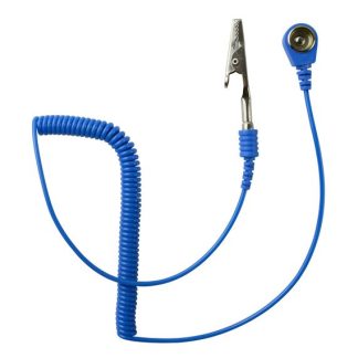 Clip a coccodrillo ESD RND, Bottone 10 mm, Banana