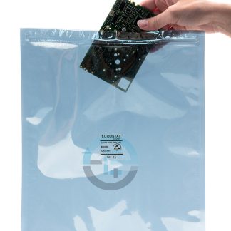Sacchetto antistatico EUROSTAT 254mm x 152mm x 0.076mm, 100 pz.