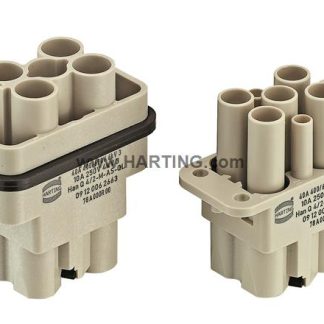 Inserto connettore HARTING, Femmina, serie Han Q, 40A, 6 vie