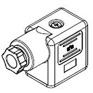 Connettore solenoide Molex DIN 43650 B, 2P+E, 250 V c.a., 300 V c.c.