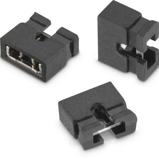 Ponticello Wurth Elektronik Femmina Diritto, Nero, 2 vie, passo 2mm