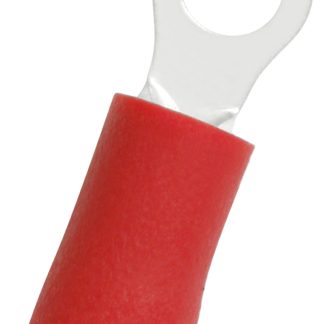 Terminale ad occhiello RS PRO Isolato, Ø perno 3.2mm, dimens. max filo 1.5mm², 16AWG, Rosso