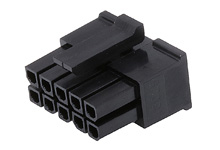 Corpo connettore Molex Maschio, 10 vie, 2 file, passo 3mm
