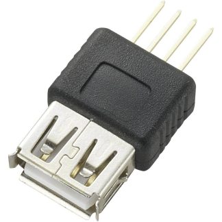 Connettore USB tipo A RS PRO Femmina, Montaggio con foro passante