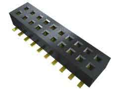 Presa PCB Samtec, 18 vie, 2 file, passo 1.27mm, Montaggio superficiale