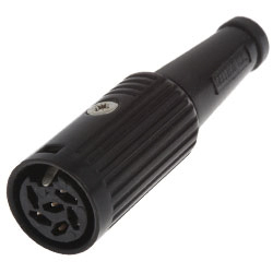 Connettore DIN Deltron, 5 poli, Femmina, 2A, 34 V ca/cc, DIN 41524, DIN 45322, DIN 45326, DIN 45327, DIN 45329