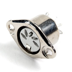 Connettore DIN Deltron, 4 poli, Femmina, 2A, 34 V ca/cc, DIN 41524, DIN 45322, DIN 45326, DIN 45327, DIN 45329