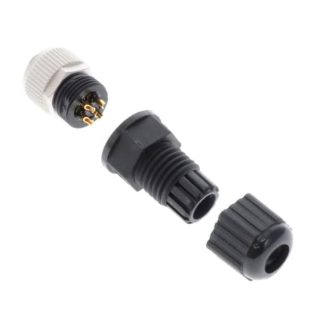 Connettore circolare Amphenol Industrial, femmina, serie M, M12, 5 poli, Montaggio su cavo