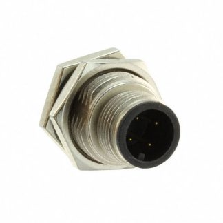 Connettore circolare Amphenol Industrial, maschio, serie M, M12, 4 poli, Montaggio a pannello