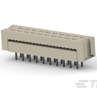 Connettore DIL TE Connectivity, passo 2.54mm 20 vie, montaggio Montaggio con foro passante, placcatura contatti Stagno,