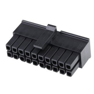 Corpo connettore Molex Femmina, 20 vie, 2 file, passo 3mm
