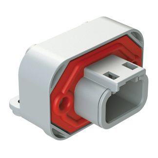 Connettore automotive Amphenol Industrial, Maschio, 7.5A, 3 vie, file, montaggio su flangia