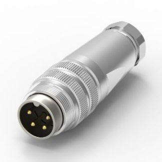 Connettore DIN RS PRO, 4 poli, Maschio, IP67, 5A, 250 V