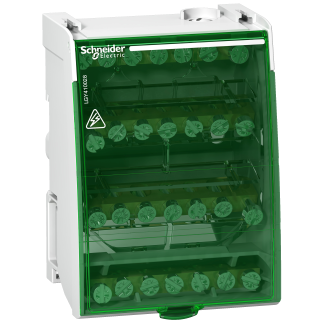 Blocco di distribuzione, Schneider Electric, 7 vie 100A, 230 V