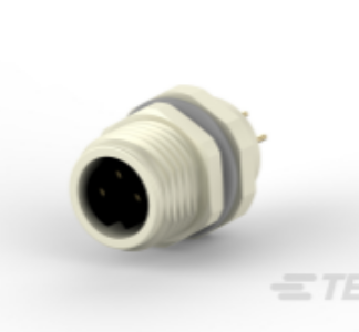 Connettore circolare TE Connectivity, femmina, M8, 3 poli, Montaggio posteriore