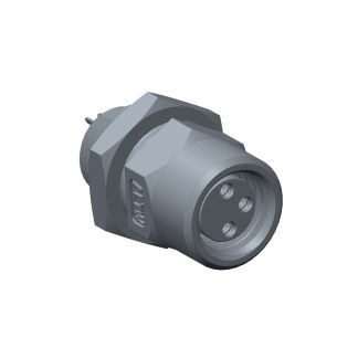 Connettore circolare Amphenol Industrial, femmina, M8, 3 poli, Montaggio posteriore