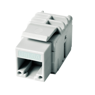 Connettore Ethernet Femmina Telegartner Cat6, 1 via, Montaggio Keystone