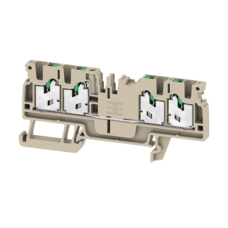 Morsettiera passante Weidmuller, Beige scuro, livello Singolo