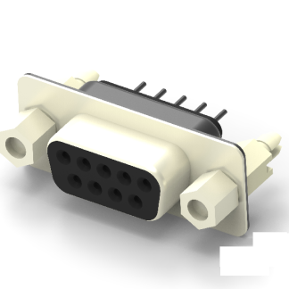 Connettore D-Sub per circuito stampato TE Connectivity, DE, Femmina, 9 vie, terminazione a saldare