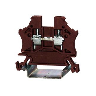 Morsettiera passante RS PRO, Marrone, livello Singolo, 24A